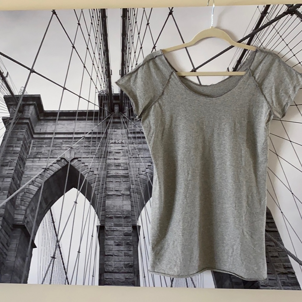 Spiritex Grey Exposed Seam Tee